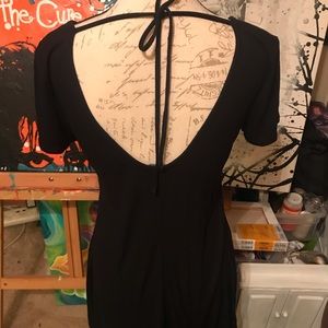 Forever 21 backless little black dress size large